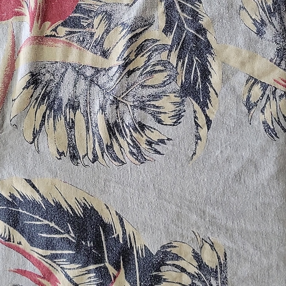 Mossimo Grey V-Neck graphic t shirt XL